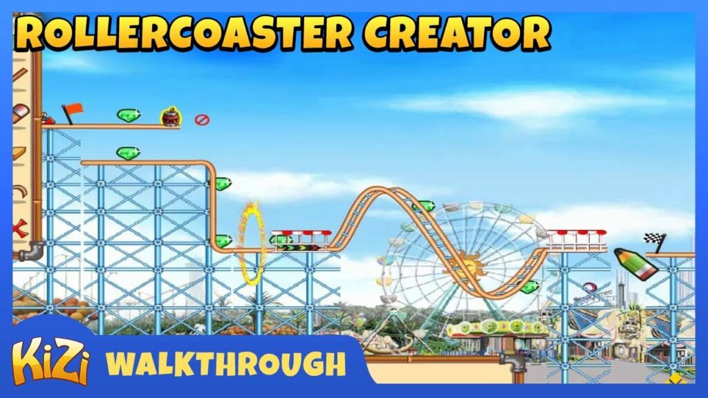 [Kizi Games] Rollercoaster Creator → Walkthrough